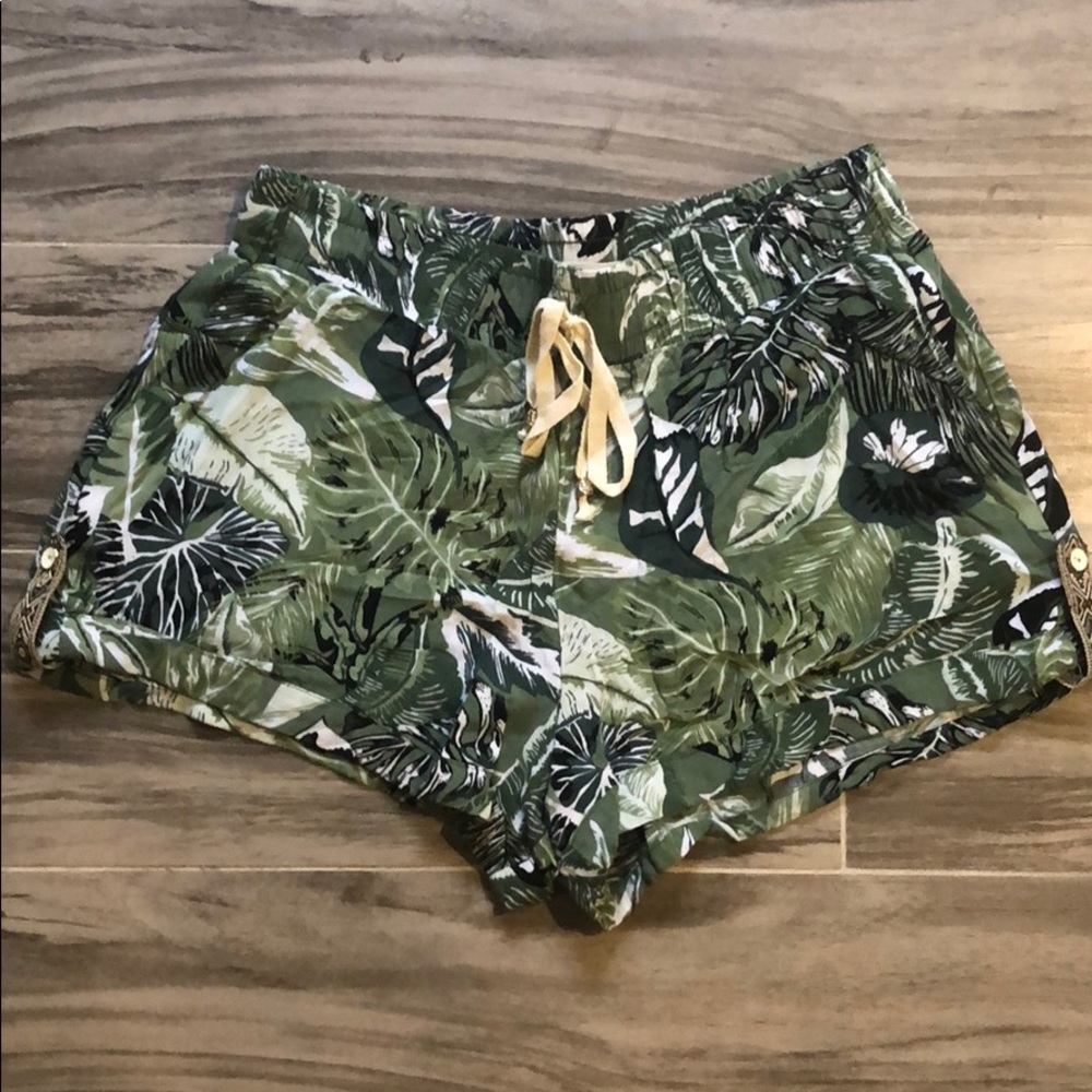 Francesca’s Miami Tropical Print Shorts